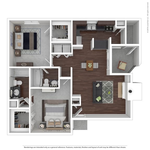 B1 Floor Plan at Infinity on the Mark, Texas, 75243